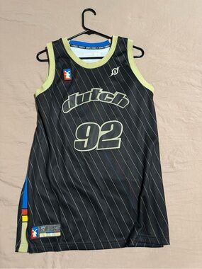 Dutch Bros - Black Jersey with Neon Lime Trim